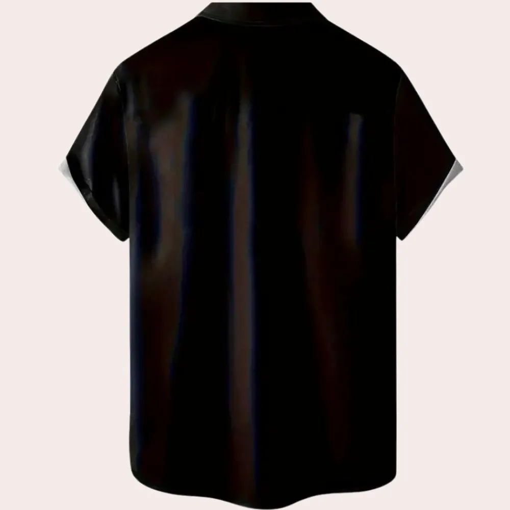 Shirts Heren*Sandis - Stijlvol Zomer & Halloween Overhemd Voor Mannen Oranje