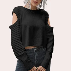 Truien & Vesten Dames*SANDRA - Modieuze Gebreide Zomertop voor Dames