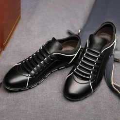 Schoenen Heren*SANJIN - Leren zomersneakers