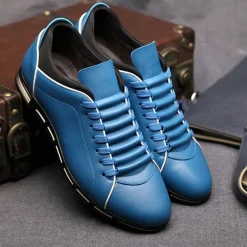 Schoenen Heren*SANJIN - Leren zomersneakers