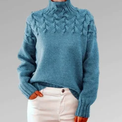 Truien & Vesten Dames*SANSA - Luchtige gebreide trui met col voor dames - Zomereditie