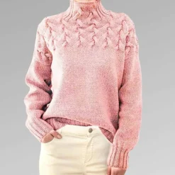 Truien & Vesten Dames*SANSA - Luchtige gebreide trui met col voor dames - Zomereditie