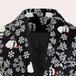 Jassen Heren*SANTIAGO - Luxe Zomerblazer voor Heren Zwart