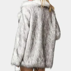 Jassen Dames*SASKJA - Warme Damesmantel met Tijdloze Look Wit