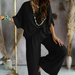 Sets Dames*SAVANNA - Comfortabele casual zomerset