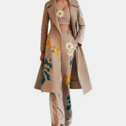 Sets Dames*SAVANNAH - Zomerse Klassieke Driedelige Set voor Dames Khaki