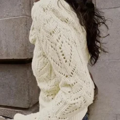 Truien & Vesten Dames*SELMA - Veelzijdige Trui voor Dames Abrikoos