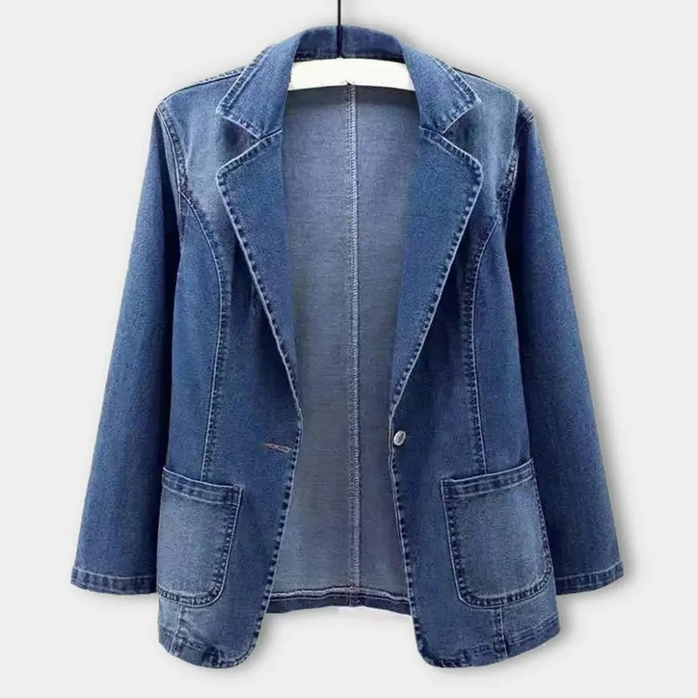 Blazers & Blouses Dames*SERENITY - Modieuze zomerblazer Blauw