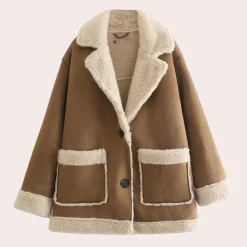 Jassen Dames*SEVIN - Veelzijdige Winterjas voor Dames Khaki