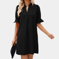 Jurken & Jumpsuits Dames*Shaniel - Elegante damesblousejurk voor de zomer