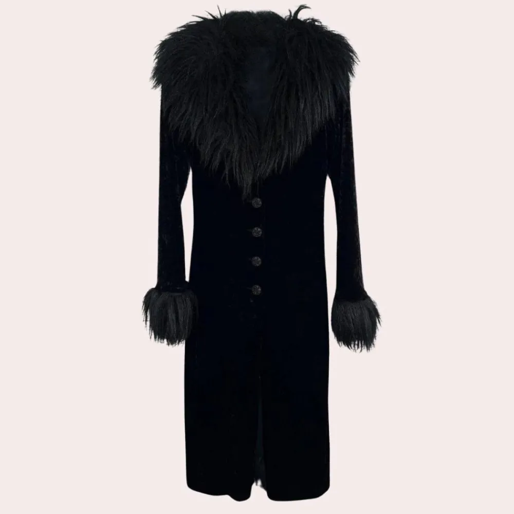 Jassen Dames*SHARON - Comfortabele Lente/Zomer Harige Jas voor Dames Zwart