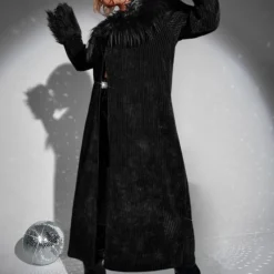 Jassen Dames*SHARON - Comfortabele Lente/Zomer Harige Jas voor Dames Zwart