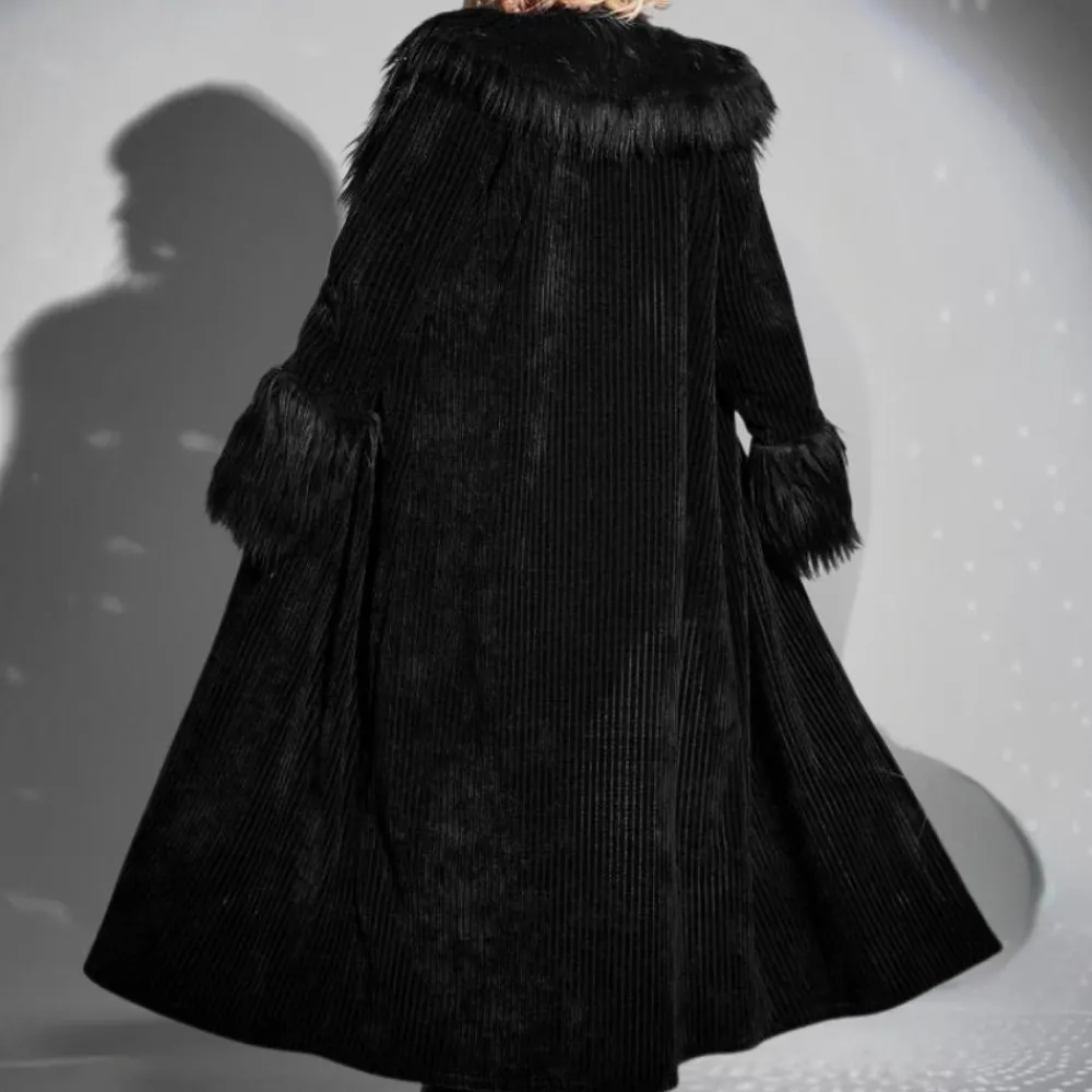 Jassen Dames*SHARON - Comfortabele Lente/Zomer Harige Jas voor Dames Zwart