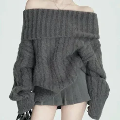 Truien & Vesten Dames*SHELOA - Veelzijdige Lente/Zomer Trui voor Dames Grijs