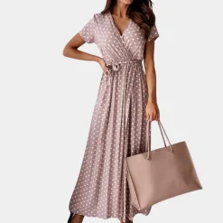 Jurken & Jumpsuits Dames*Shine - Zomerse dames maxi-jurk met v-hals