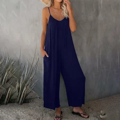 Jurken & Jumpsuits Dames*SILVANA - Comfortabele casual zomer jumpsuit
