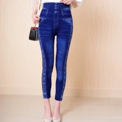 Broeken & Rokken Dames*Simara - Modieuze Hoge Taille Damesbroek voor de Zomer