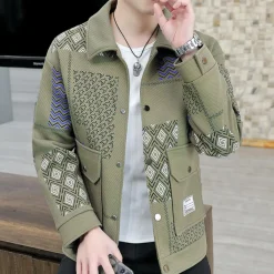 Jassen Heren*Simeon - Lente/Zomer Herenjas met trendy klepzakken