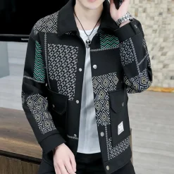 Jassen Heren*Simeon - Lente/Zomer Herenjas met trendy klepzakken