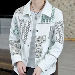 Jassen Heren*Simeon - Lente/Zomer Herenjas met trendy klepzakken