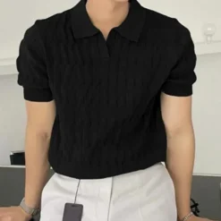 Shirts Heren*Sinan - Trendy gebreid poloshirt voor mannen - Zomerse stijl