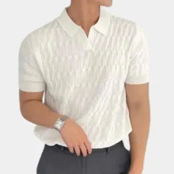 Shirts Heren*Sinan - Trendy gebreid poloshirt voor mannen - Zomerse stijl