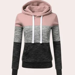 Truien & Vesten Dames*Siobhan - Driekleurige luchtige zomerhoodie voor dames