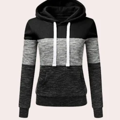 Truien & Vesten Dames*Siobhan - Driekleurige luchtige zomerhoodie voor dames