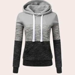 Truien & Vesten Dames*Siobhan - Driekleurige luchtige zomerhoodie voor dames