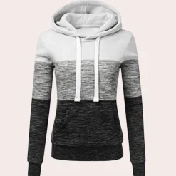 Truien & Vesten Dames*Siobhan - Driekleurige luchtige zomerhoodie voor dames
