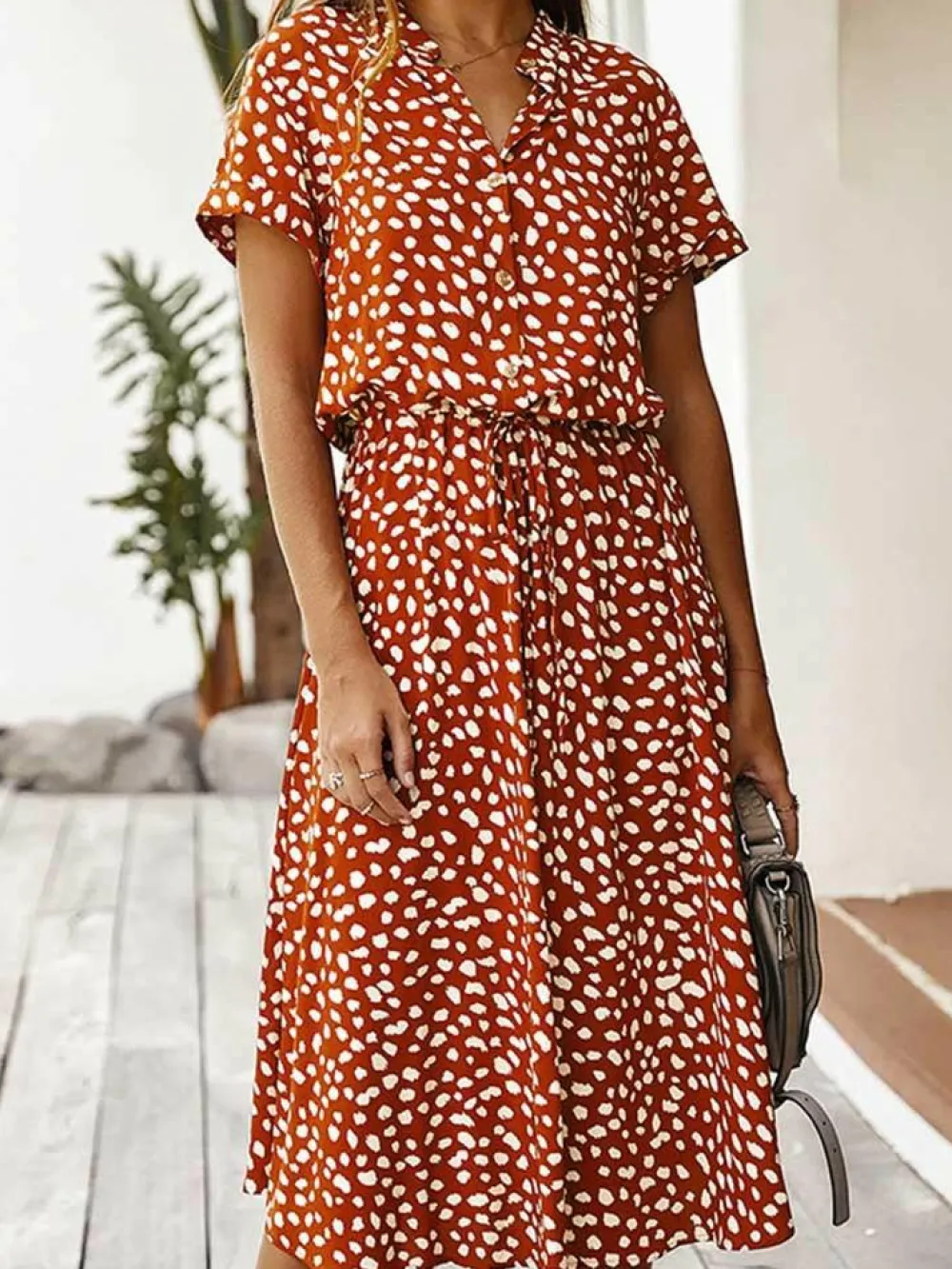 Jurken & Jumpsuits Dames*Skye - Gestippelde zomerjurk voor zonnige dagen