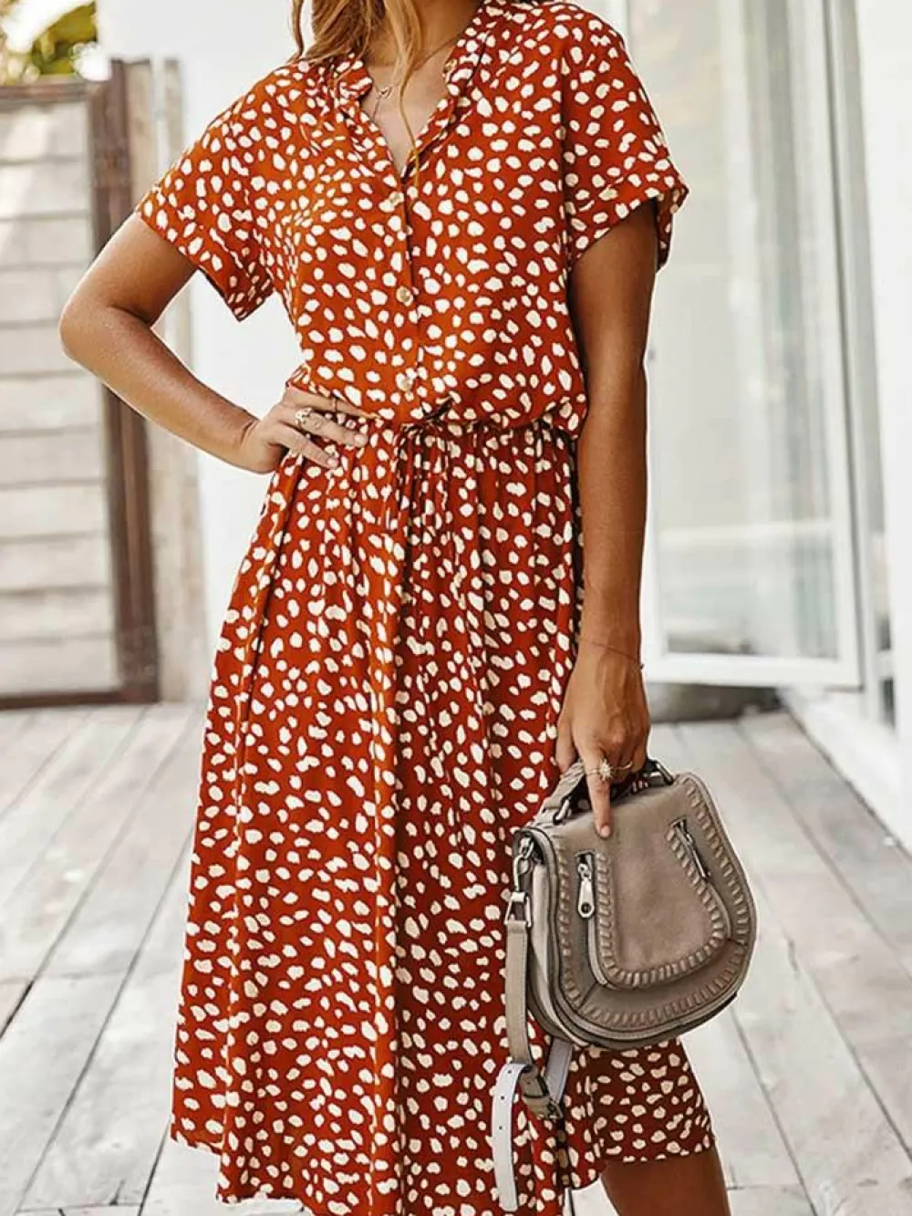 Jurken & Jumpsuits Dames*Skye - Gestippelde zomerjurk voor zonnige dagen