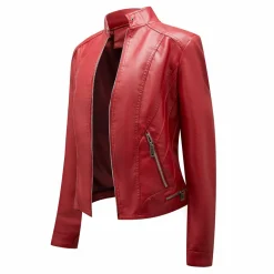 Leren Jassen Dames|Jassen Dames*SLAVKA - Stijlvolle leren zomerjas