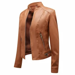 Leren Jassen Dames|Jassen Dames*SLAVKA - Stijlvolle leren zomerjas