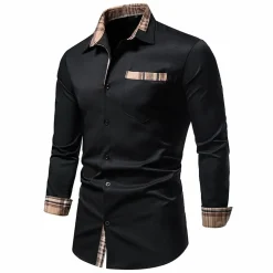 Shirts Heren*SMILJAN - Stijlvolle zomeroverhemd met lange mouwen