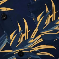 Sets Heren*Spencer - Heren tweedelige zomerkleding set voor de zomer Blauw en Geel