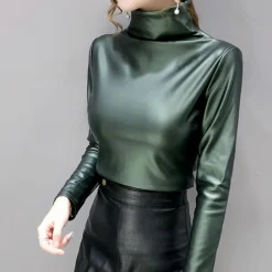 Topjes & Shirts Dames*Stefania - Elegant dameshemd met lange mouwen