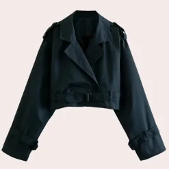 Jassen Dames*Stijlvol cropped damesjack voor de zomer