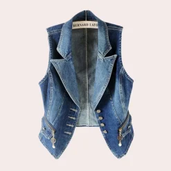 Truien & Vesten Dames*Stijlvol damesvest voor de zomer Blauw