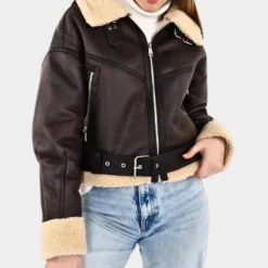 Jassen Dames*Stijlvol en kort zomerjack voor dames Koffie