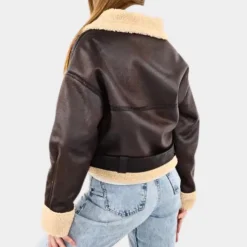 Jassen Dames*Stijlvol en kort zomerjack voor dames Koffie