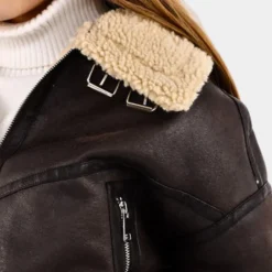 Jassen Dames*Stijlvol en kort zomerjack voor dames Koffie