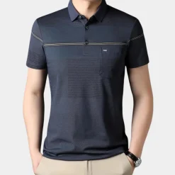 Shirts Heren*Stijlvol gestreept herenpoloshirt voor de zomer