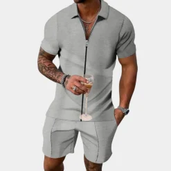 Sets Heren*Stijlvol herenjack met rits voor de zomer