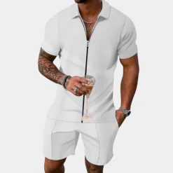 Sets Heren*Stijlvol herenjack met rits voor de zomer