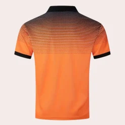 Shirts Heren*Stijlvol poloshirt met kleurverloop voor heren - Perfect voor de zomer Oranje