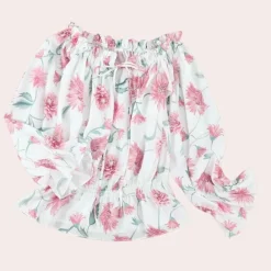 Topjes & Shirts Dames*Stijlvolle bloemenblouse voor dames - Perfect voor de Zomer