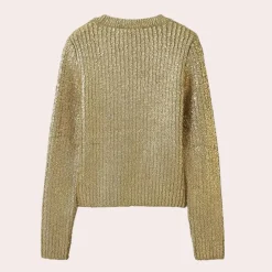 Truien & Vesten Dames*Stijlvolle casual damestrui voor de zomer Goud