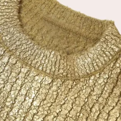 Truien & Vesten Dames*Stijlvolle casual damestrui voor de zomer Goud