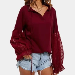 Blazers & Blouses Dames*Stijlvolle damesblouse voor de zomer